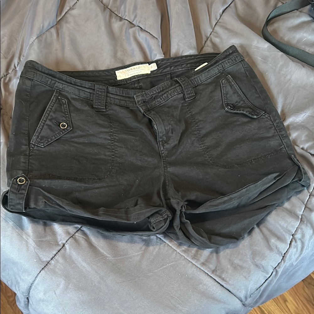 Torrid Plus Size 16 Black Shorts
